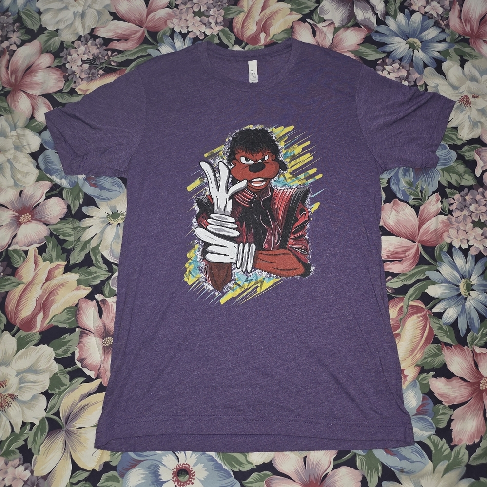 Powerline Goofy Movie Purple Graphic Men's T-Shirt